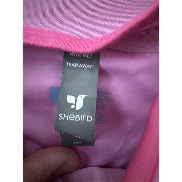Shebird Women's Pink Split Back Freedom Bra Sleeveless Racerback Tank Size XS - Picture 4 of 6